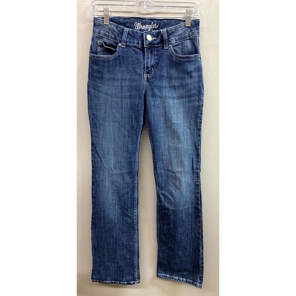 Wrangler Essential Bootcut Jeans Womens 3x32 Blue Denim Cotton Stretch Outdoor